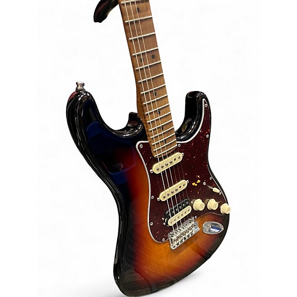 Used Fender American Professional II Stratocaster 3 Tone Sunburst Solid Body Electric Guitar