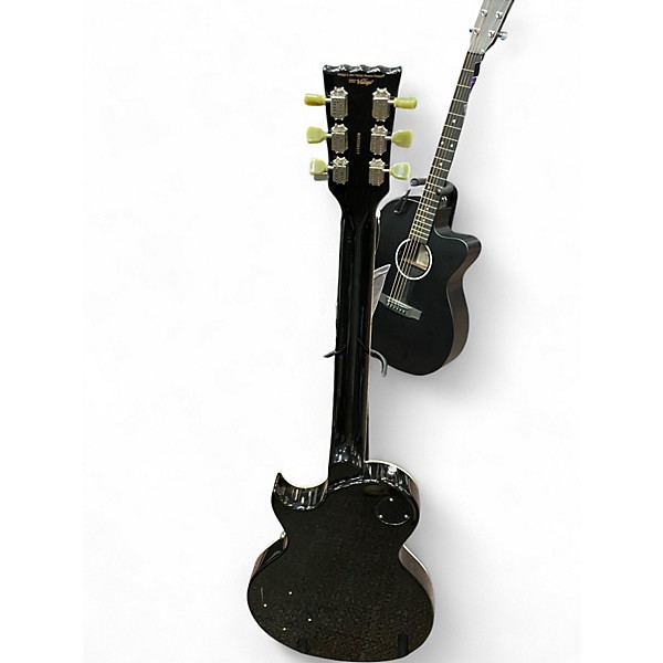 Used Vintage V100 Black Solid Body Electric Guitar