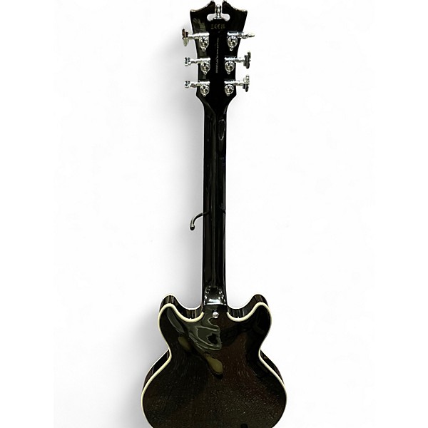 Used D'Angelico Premier Series DC Black Hollow Body Electric Guitar