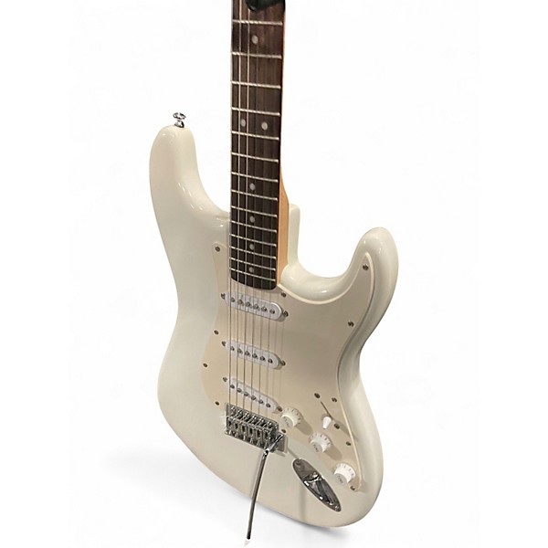 Used Squier Bullet Stratocaster Olympic White Solid Body Electric Guitar