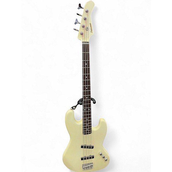 Used Fernandes JJ Olympic White Electric Bass Guitar