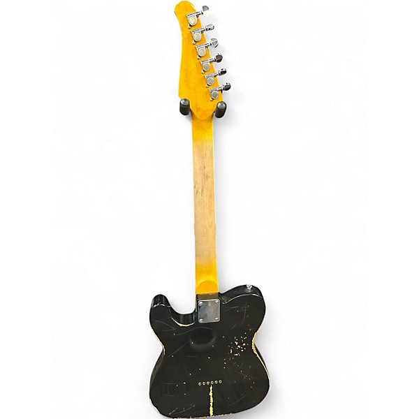 Used Sawtooth ET Relic  Black Solid Body Electric Guitar