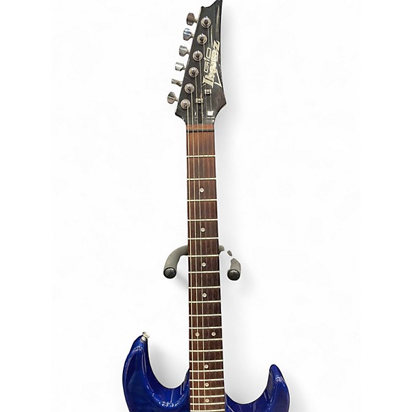 Used Ibanez GRX700QA TRANSPARENT BLUE BURST Solid Body Electric Guitar