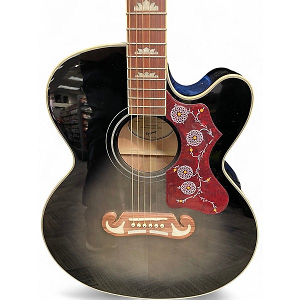 Used Epiphone J 200 EC STUDIO Ebony Burst  Acoustic Guitar