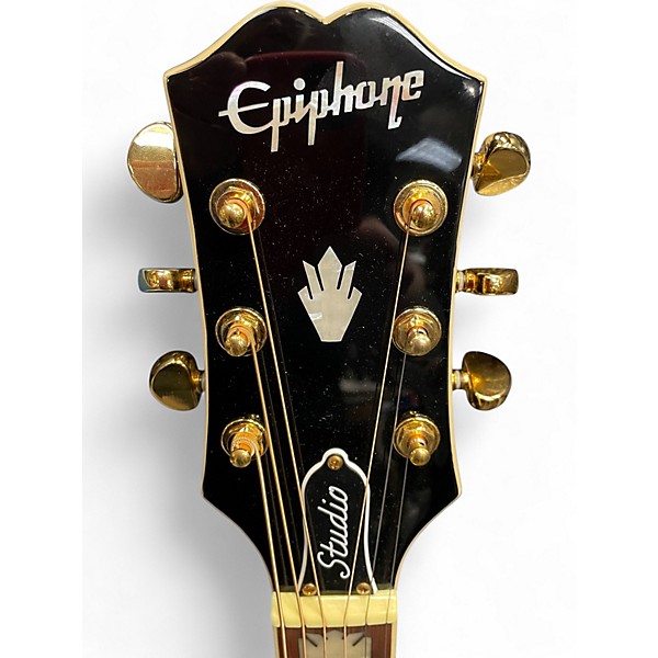 Used Epiphone J 200 EC STUDIO Ebony Burst  Acoustic Guitar