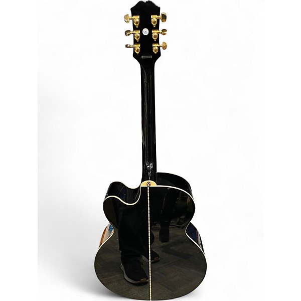 Used Epiphone J 200 EC STUDIO Ebony Burst  Acoustic Guitar