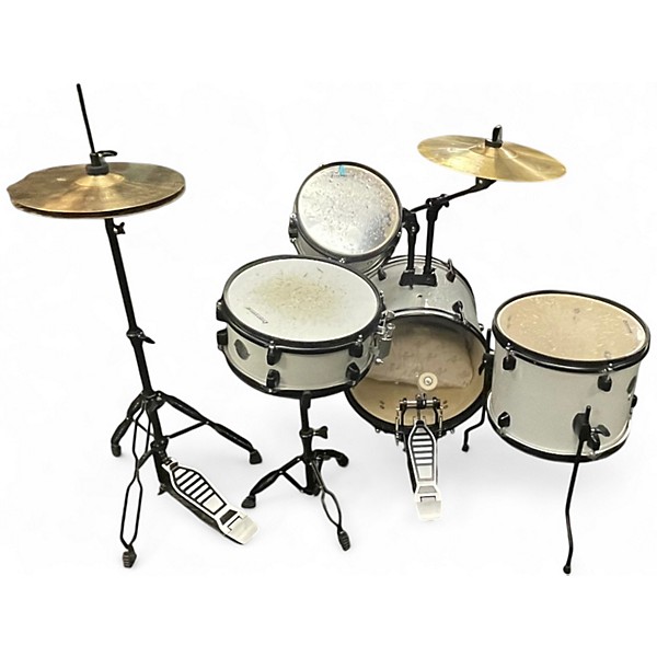 Used Ludwig 4 Piece Pocket Kit Silver Sparkle Drum Kit