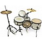 Used Ludwig 4 Piece Pocket Kit Silver Sparkle Drum Kit