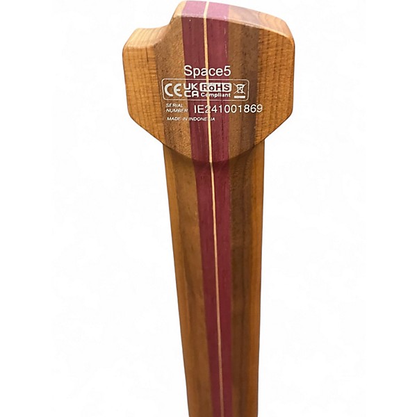 Used Cort space 5 headless  star dust green Electric Bass Guitar