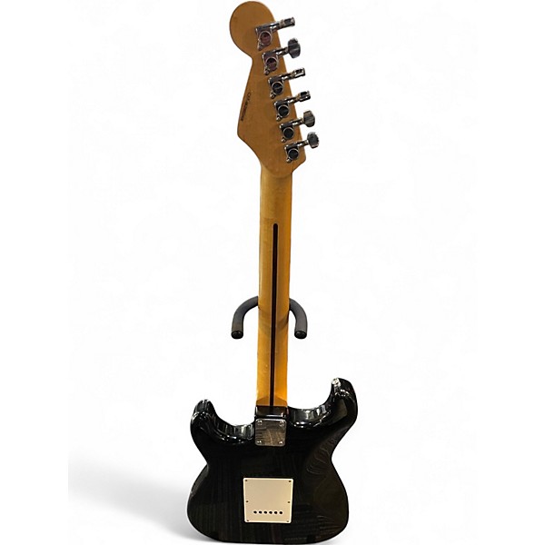 Used Squier Standard Stratocaster Black and White Solid Body Electric Guitar