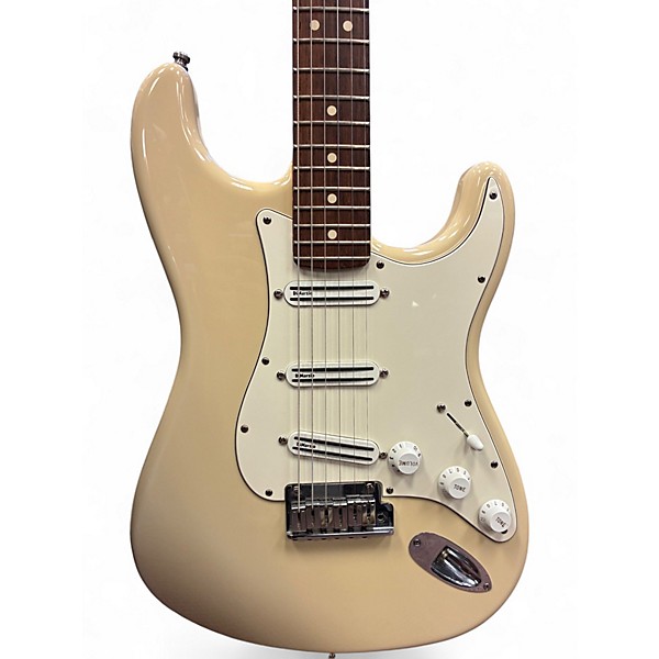 Used Fender Custom Shop Jeff Beck Stratocaster Olympic White Solid Body Electric Guitar