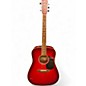 Used Carlo Robelli Dreadnought Red Acoustic Guitar thumbnail