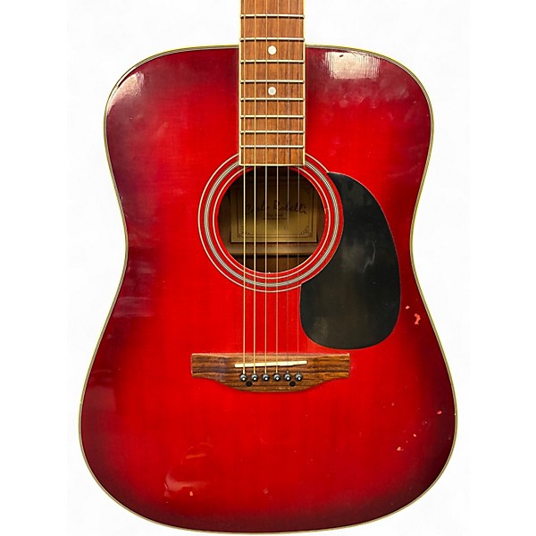 Used Carlo Robelli Dreadnought Red Acoustic Guitar