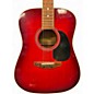Used Carlo Robelli Dreadnought Red Acoustic Guitar