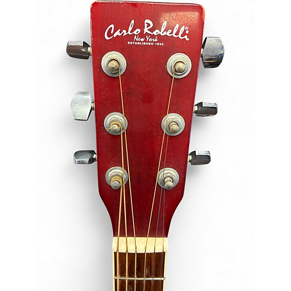 Used Carlo Robelli Dreadnought Red Acoustic Guitar