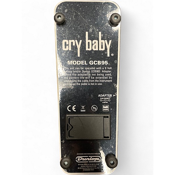 Used Dunlop GCB95 Original Crybaby Wah Effect Pedal