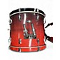 Used Pearl 4 Piece Vision Birch 4-piece Flame Maple Red to Black Fade Drum Kit
