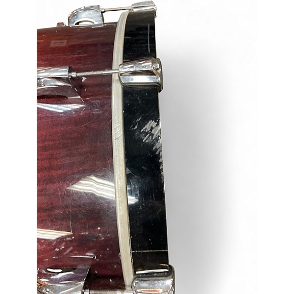 Used Pearl 4 Piece Vision Birch 4-piece Flame Maple Red to Black Fade Drum Kit