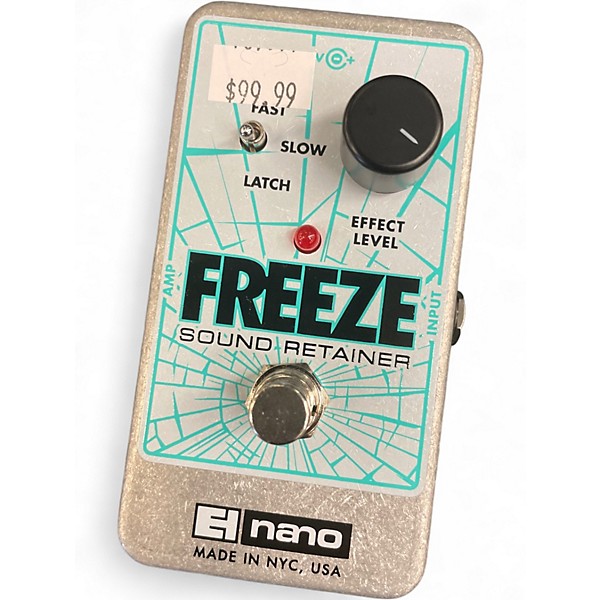 Used Electro-Harmonix Freeze Sound Retainer Compression Effect Pedal
