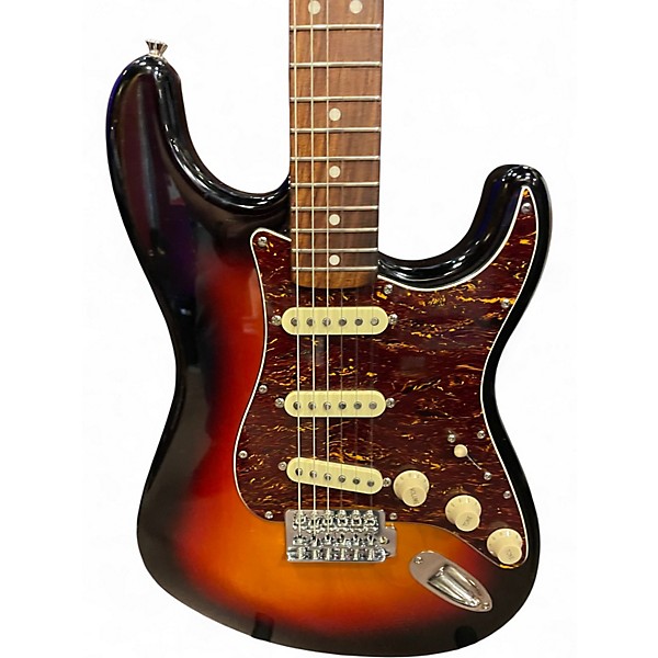 Used Squier 60.S CLASSIC VIBE 3 Tone Sunburst Solid Body Electric Guitar