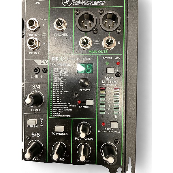 Used Mackie PROFX6 Powered Mixer