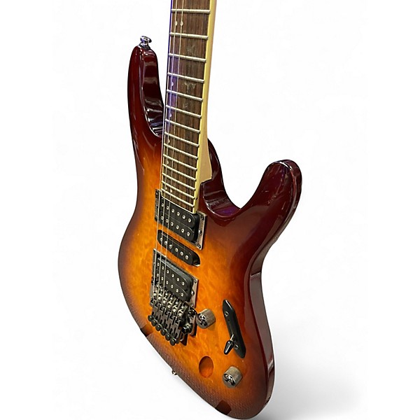 Used Ibanez S670QM 2 Color Sunburst Solid Body Electric Guitar
