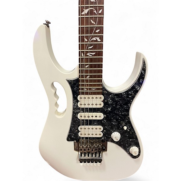 Used Ibanez JEMJR Alpine White Solid Body Electric Guitar