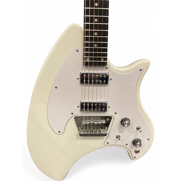 Used Eastwood Breadwinner White Solid Body Electric Guitar