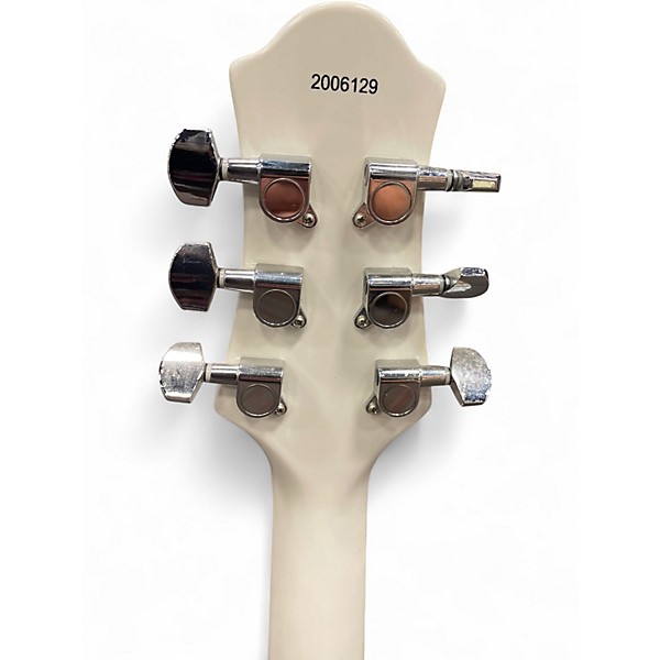 Used Eastwood Breadwinner White Solid Body Electric Guitar