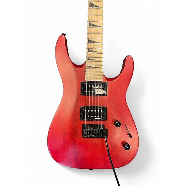 Used Jackson JS22 Dinky Satin Red Solid Body Electric Guitar