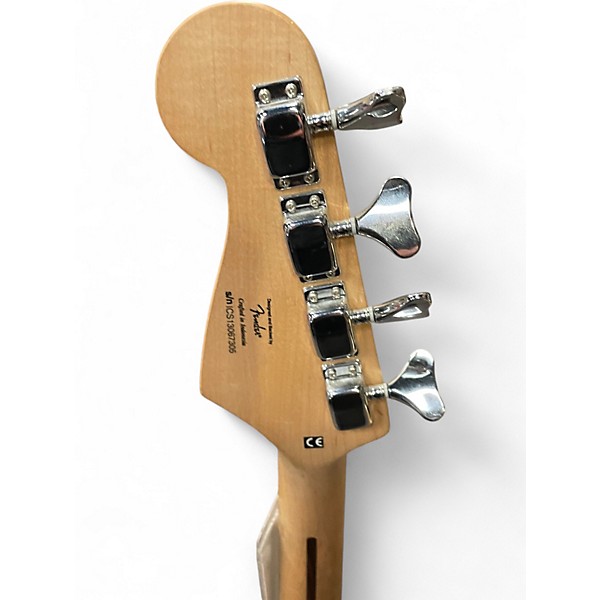 Used Squier Bronco Black Electric Bass Guitar