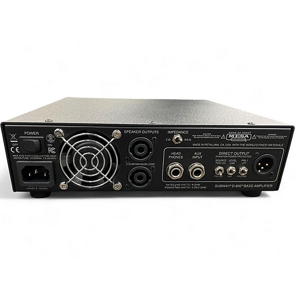 Used MESA/Boogie Subway D800 Bass Amp Head