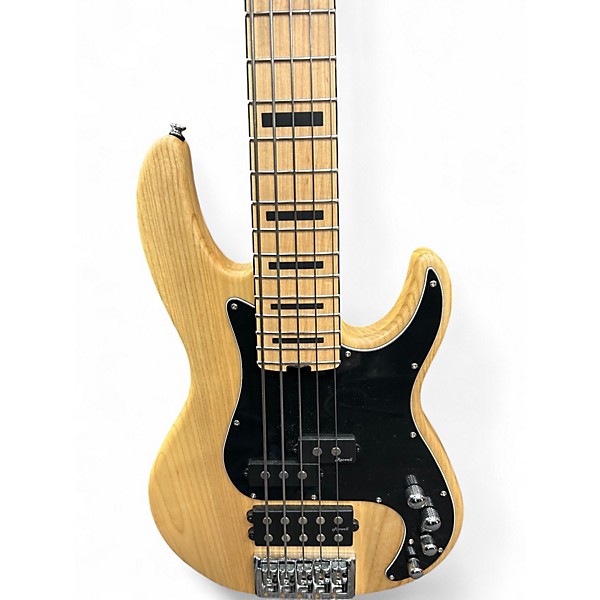 Used Harley Benton MP5MN Natural Electric Bass Guitar