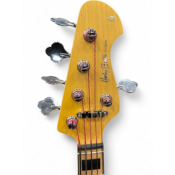 Used Harley Benton MP5MN Natural Electric Bass Guitar