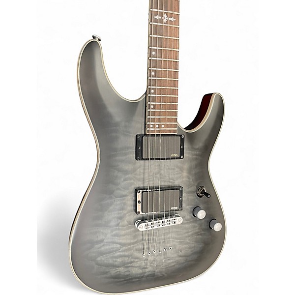 Used Schecter Guitar Research C1 Platinum Black Solid Body Electric Guitar