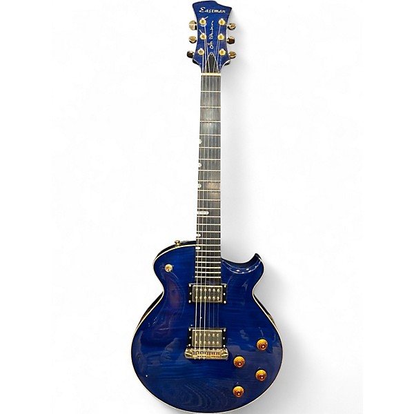 Used Eastman El Rey 2 Trans Blue Solid Body Electric Guitar