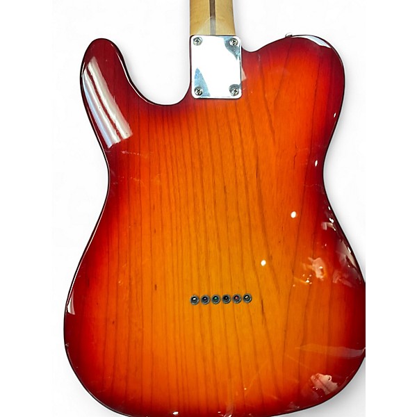 Used Fender Player Telecaster Cherry Sunburst Solid Body Electric Guitar