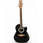 Used Ovation 1861AX-5 Standard Balladeer Black Acoustic Electric Guitar thumbnail