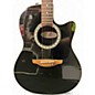 Used Ovation 1861AX-5 Standard Balladeer Black Acoustic Electric Guitar