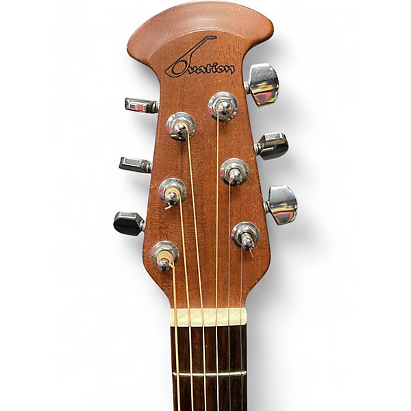 Used Ovation 1861AX-5 Standard Balladeer Black Acoustic Electric Guitar