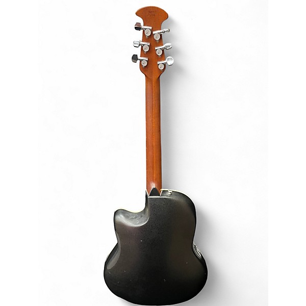 Used Ovation 1861AX-5 Standard Balladeer Black Acoustic Electric Guitar