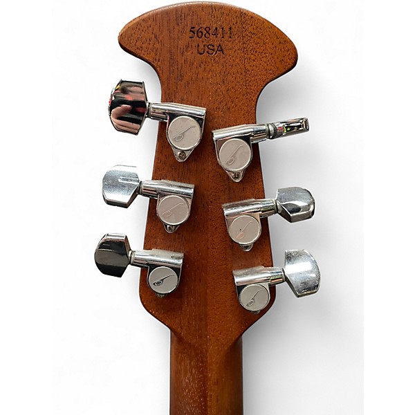 Used Ovation 1861AX-5 Standard Balladeer Black Acoustic Electric Guitar