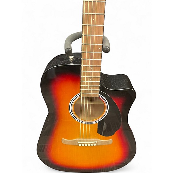 Used Fender fa-125ce Sunburst Acoustic Guitar