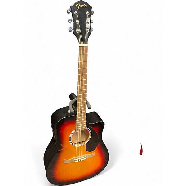 Used Fender fa-125ce Sunburst Acoustic Guitar
