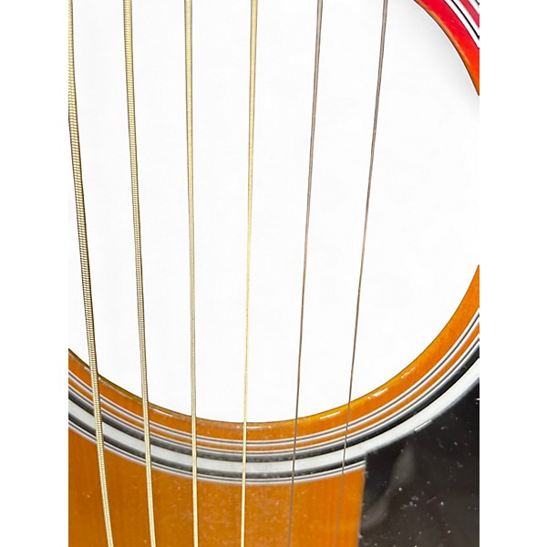 Used Fender fa-125ce Sunburst Acoustic Guitar