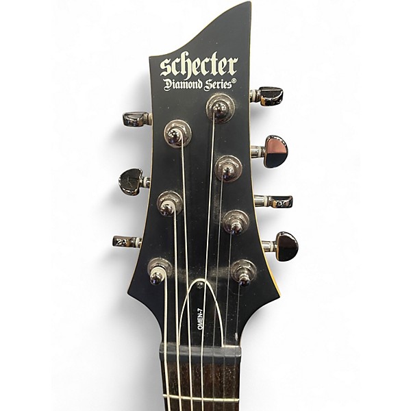 Used Schecter Guitar Research Omen 7 Amber Solid Body Electric Guitar