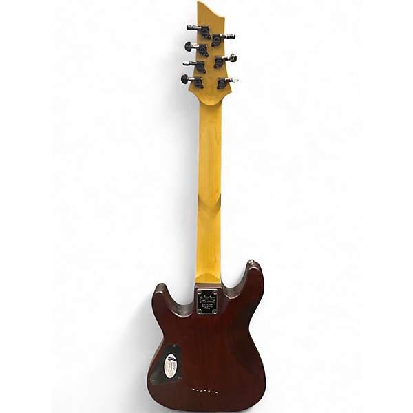 Used Schecter Guitar Research Omen 7 Amber Solid Body Electric Guitar