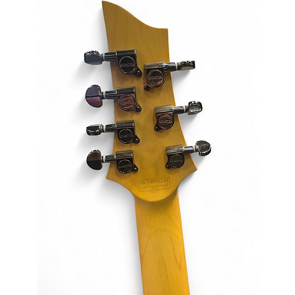Used Schecter Guitar Research Omen 7 Amber Solid Body Electric Guitar
