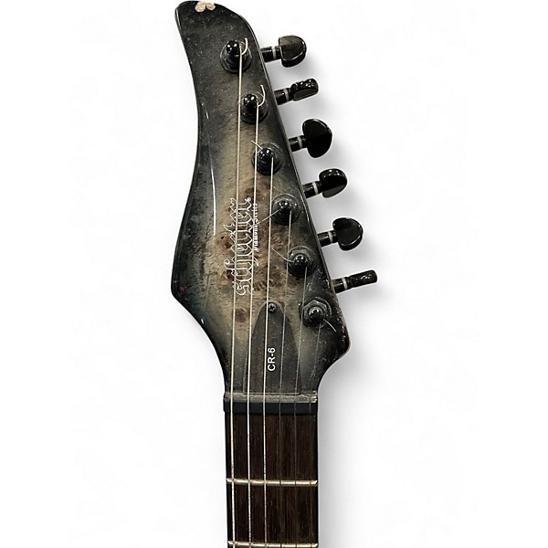 Used 2019 Schecter Guitar Research cr6 charcoal burst Solid Body Electric Guitar