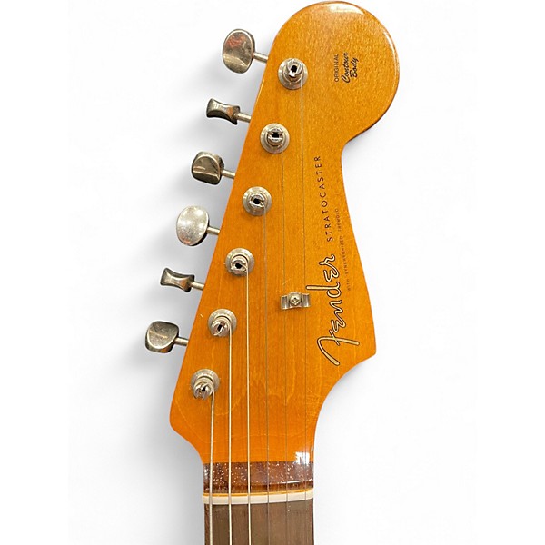 Used Fender Vintera 60s Stratocaster Road Worn teal Solid Body Electric Guitar